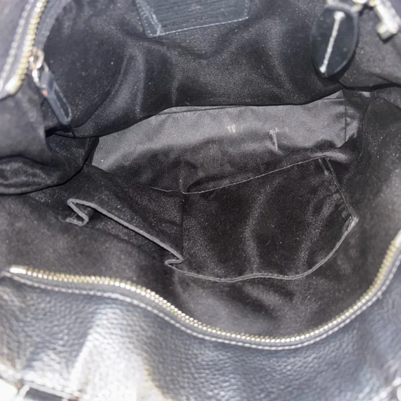 Coach Penelope Black Pebbled Leather Shoulder Tote 2010 - Picture 6 of 7